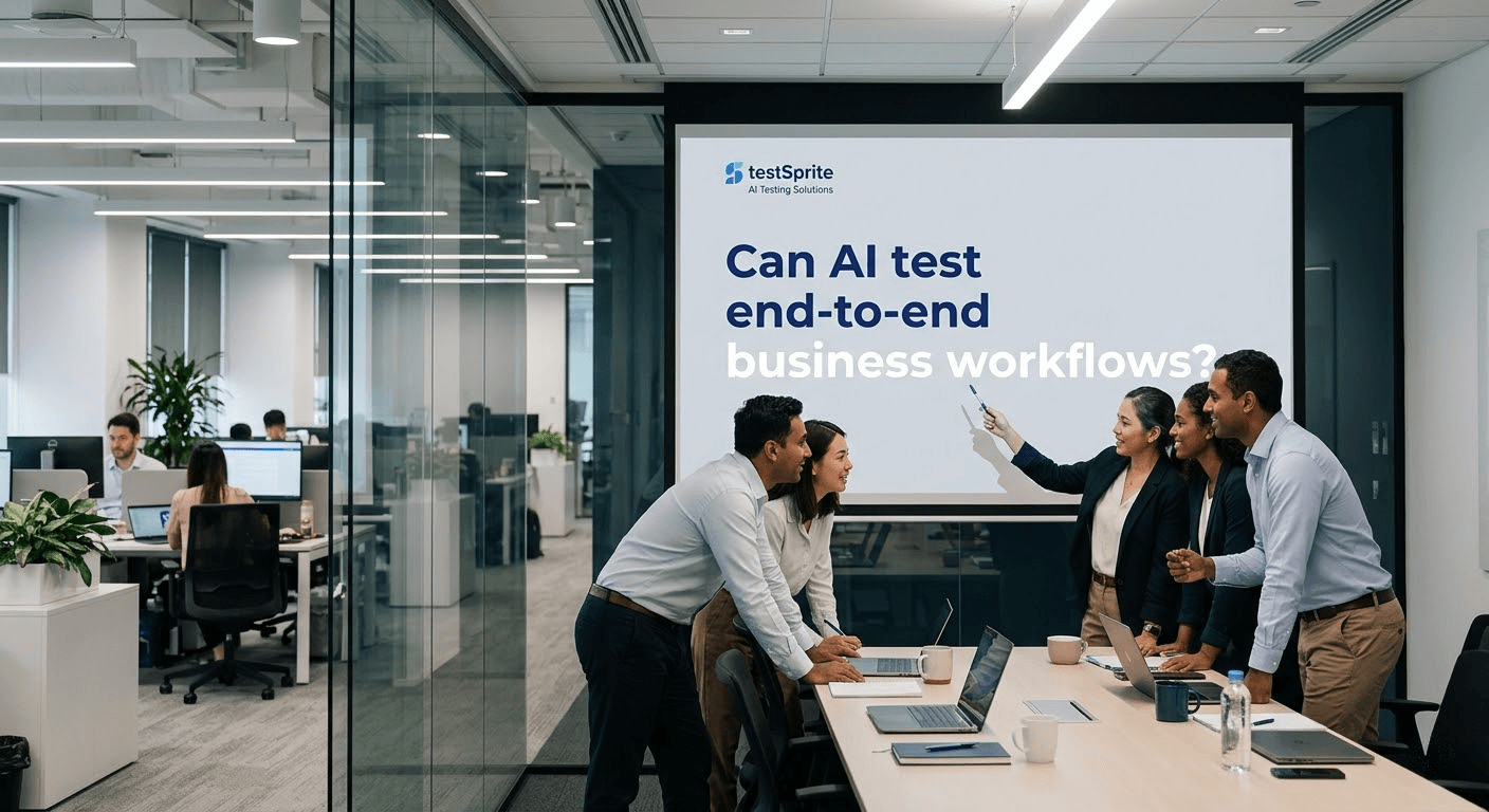 Can AI test end-to-end business workflows? cover