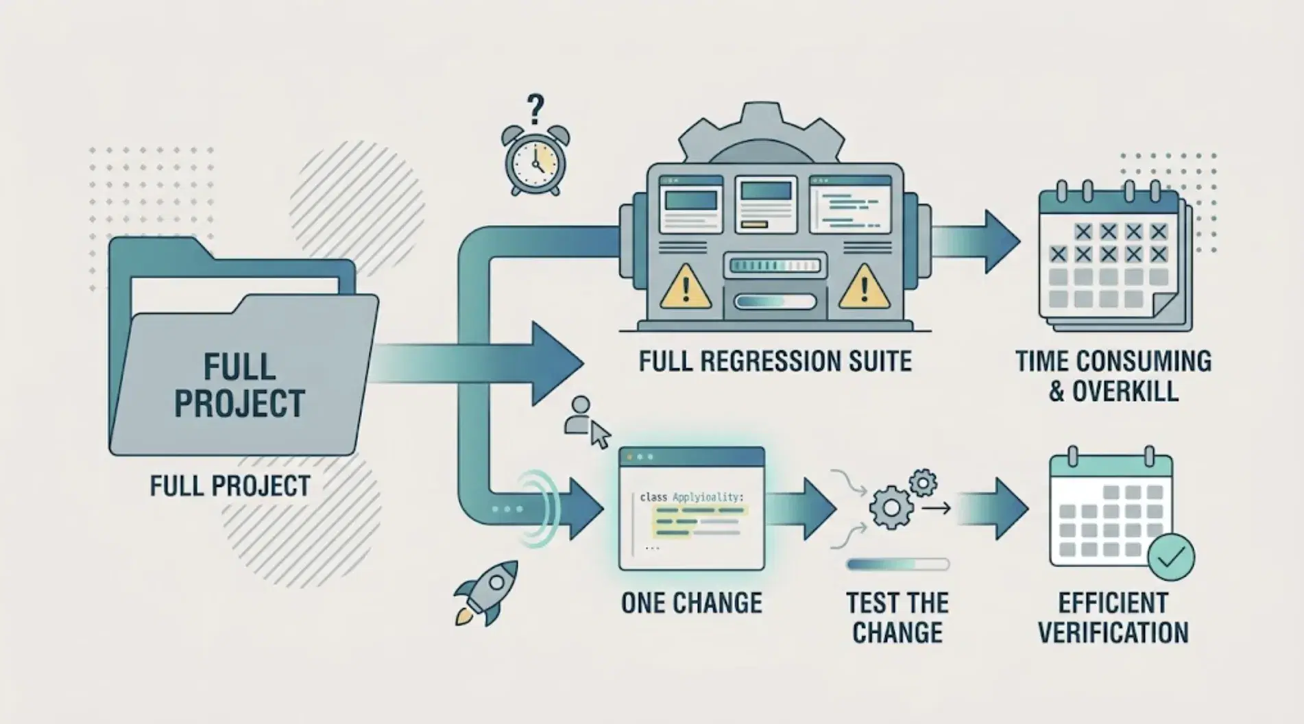 How to Test a Code Change Without Re-Testing the Entire Project cover