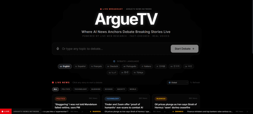 ArgueTV preview